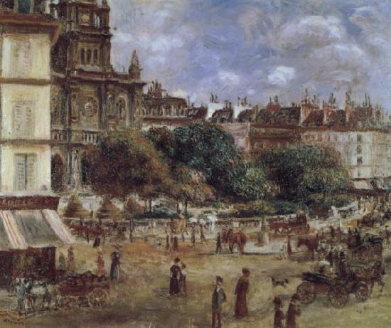 Pierre Renoir Place de la Trinite Sweden oil painting art